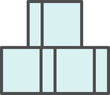 Şeker Küpü Vektör Simgesi Tasarımı