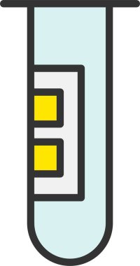 Tüp Vektörü Simgesi Tasarımı