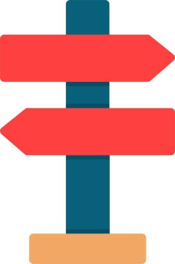 Direction sign Vector Icon Design