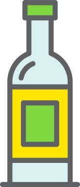 Wine Bottle Vector Icon Design