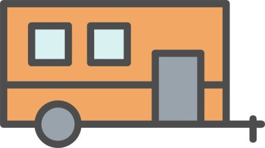 Trailer Vector Icon Design