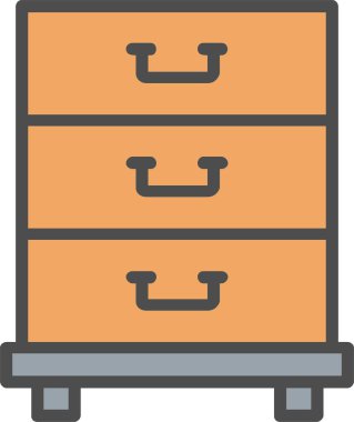 Filing Cabinet Vector Icon Design