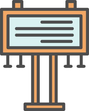 Billboard Vector Icon Design