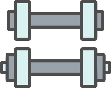 Dumbbell vektör simgesi tasarım