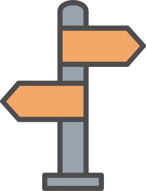 Yönlendirme Vektörü Simgesi Tasarımı