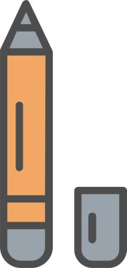 Lip Liner Vektör Simgesi Tasarımı