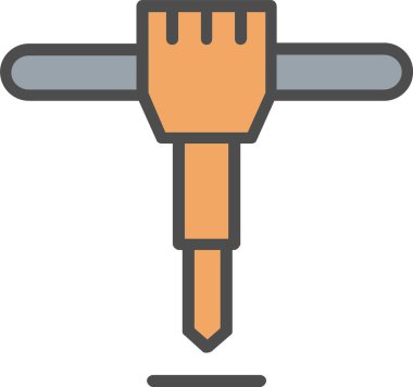 Jackhammer Vector Icon Design