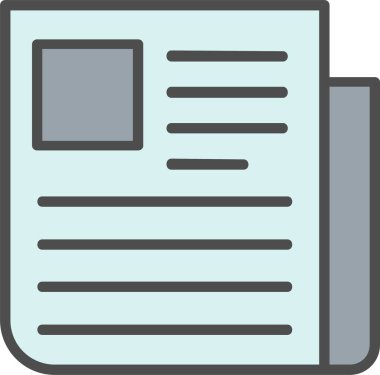 Newspaper Vector Icon Design