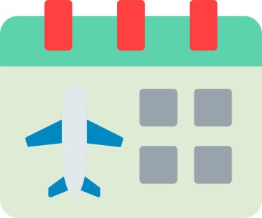 Flight Date Vector Icon Design