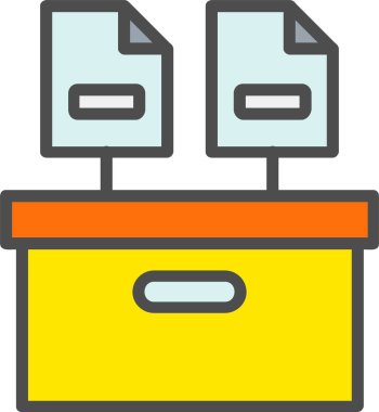 Storage Box Vector Icon Design