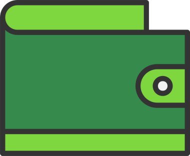 Wallet Vector Icon Design