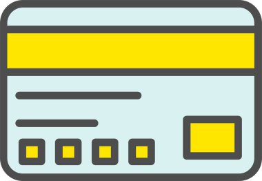 Visa Card Vector Icon Design