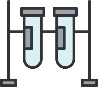 Test Tubes Vector Icon Design