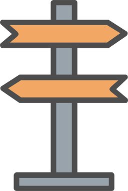 Direction sign Vector Icon Design