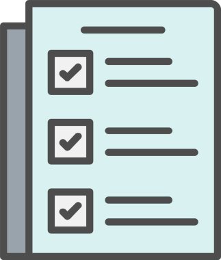 Liste Vektörü Simgesi Tasarımı