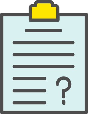 Questionnaire  Vector Icon Design