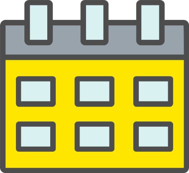 Takvim vektör simgesi tasarım