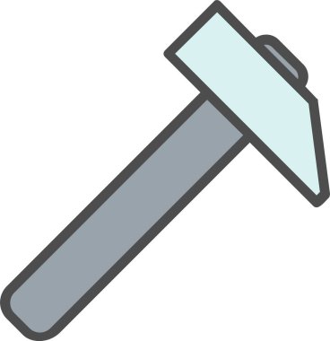 Vektör simgesi tasarım çekiç