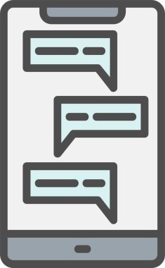 İleti vektör simgesi tasarım