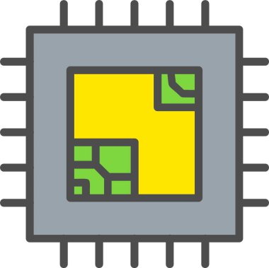 Processor Vector Icon Design