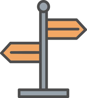 Yönsel İşaret Vektörü Simgesi Tasarımı