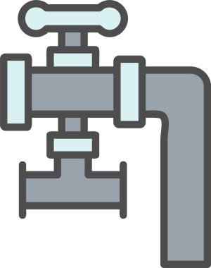 Boru Hattı Vektör Simgesi Tasarımı