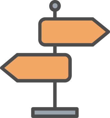 Signpost Vector Icon Design