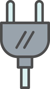 Electric Plug Vector Icon Design