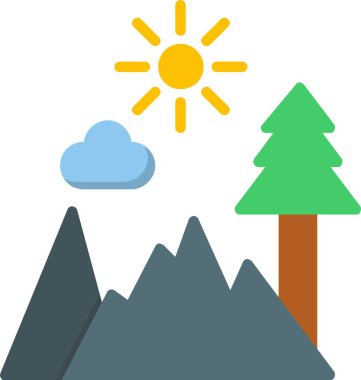 Mountain Vector Icon Design