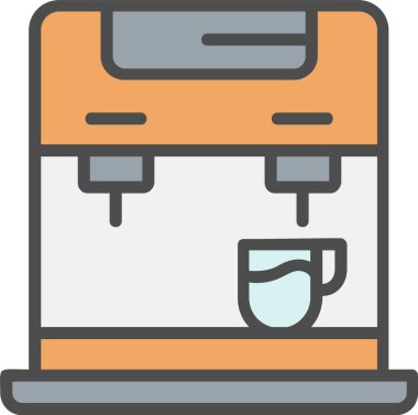 Coffee Maker Vector Icon Design