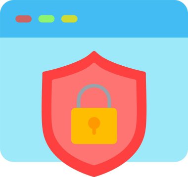 Web Security Vector Icon Design