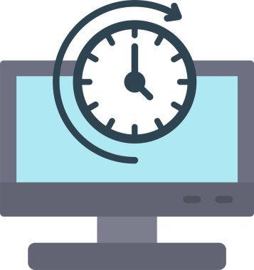 Saat vektör simge tasarımı