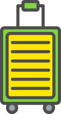 Suitcase Vector Icon Design