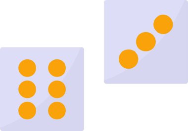 Dice Vector Icon Design