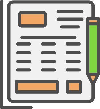 Article Vector Icon Design