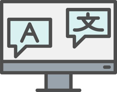 Translator Vector Icon Design