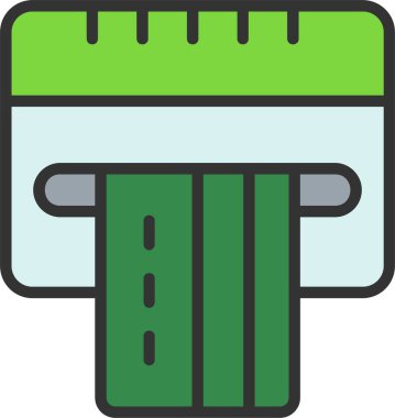 Atm Vektör Simgesi Tasarımı