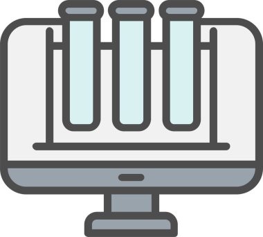 Test Tube Vector Icon Design
