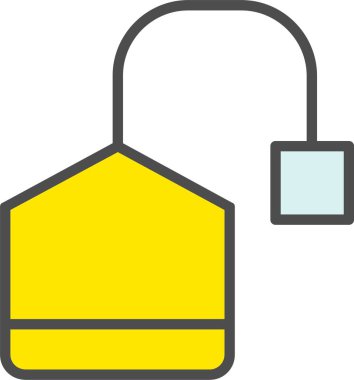 Çay Torbası Vektör Simgesi Tasarımı