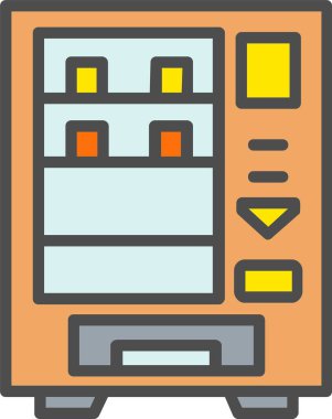 Vending Machine Vector Icon Design