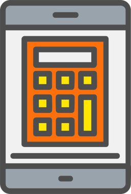 Hesap makinesi vektör simgesi tasarım