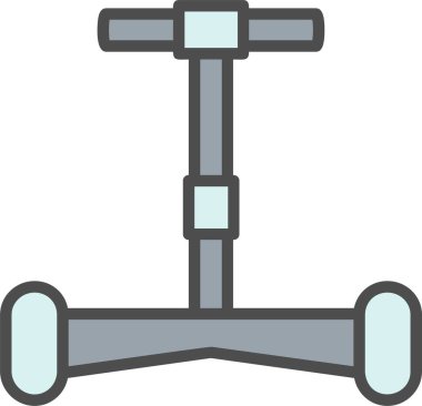 Uçan Kaykay Vektör Simgesi Tasarımı