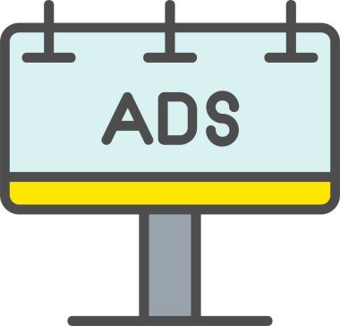 Ads Vector Icon Design