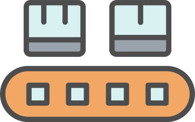 Ürün Üretim Vektörü Simgesi Tasarımı