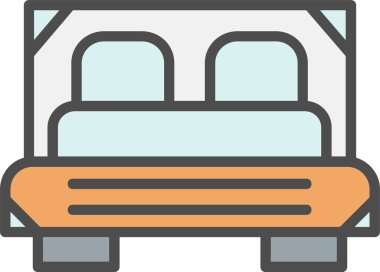 Bed Vector Icon Design