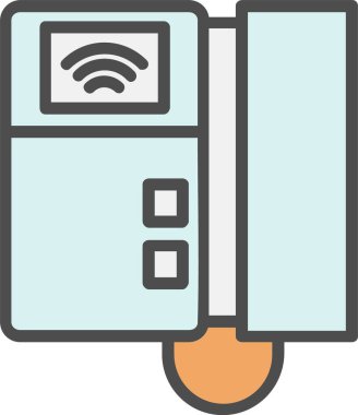 Video Door Phone Vector Icon Design
