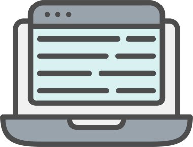 Dizüstü vektör simgesi tasarım