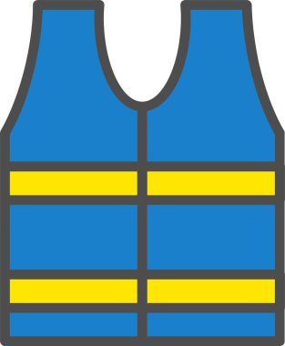 Life Jacket Vector Icon Design