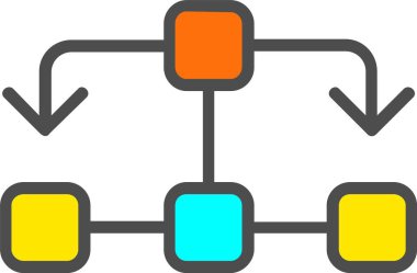 Flow Chart Vector Icon Design