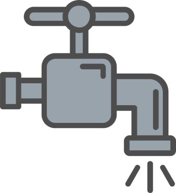 Water Tap Vector Icon Design